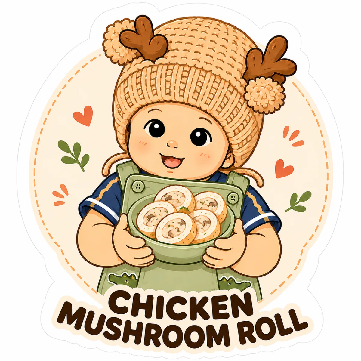 Ilustrasi produk Chicken Mushroom Roll dari Petite Plates