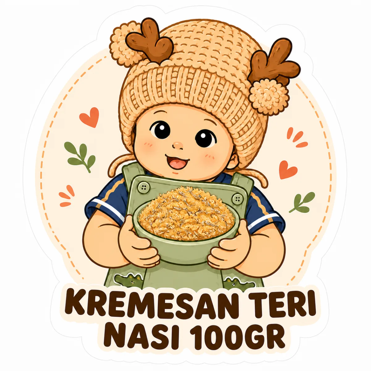 Ilustrasi produk Kremesan Teri Nasi 100gr dari Petite Plates