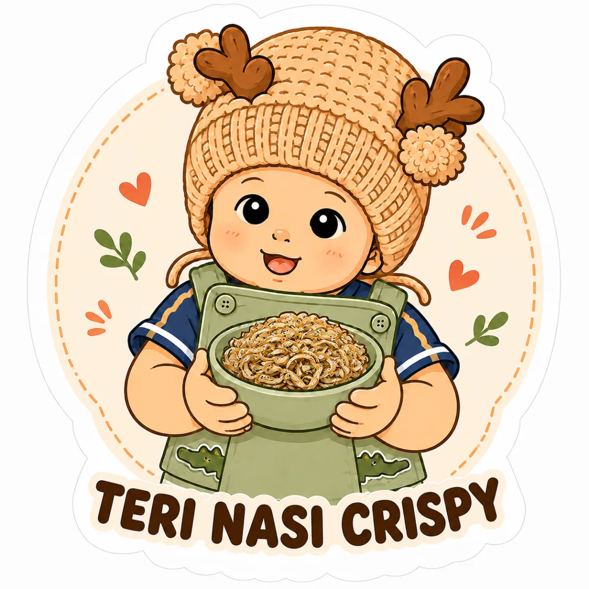 Ilustrasi produk Teri Nasi Crispy dari Petite Plates
